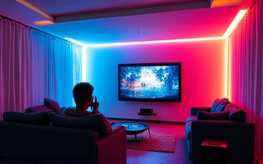 Pokój gamingowy z automatyką